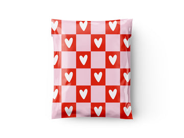 10X13 Hearts poly mailers