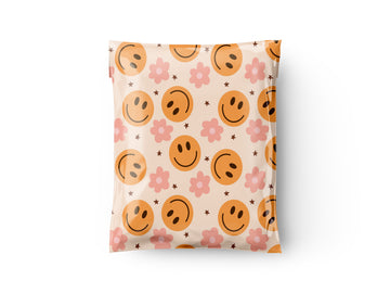 10X13 Happy daisies poly mailers