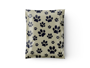 6X9 paw poly mailers