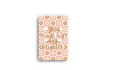Smiley floral thank you cards