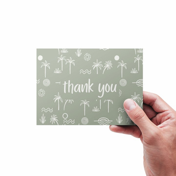 SAGE SUMMER THANK YOU CARDS